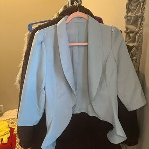 Unlisted Women's Sky Blue Draped Blazer
